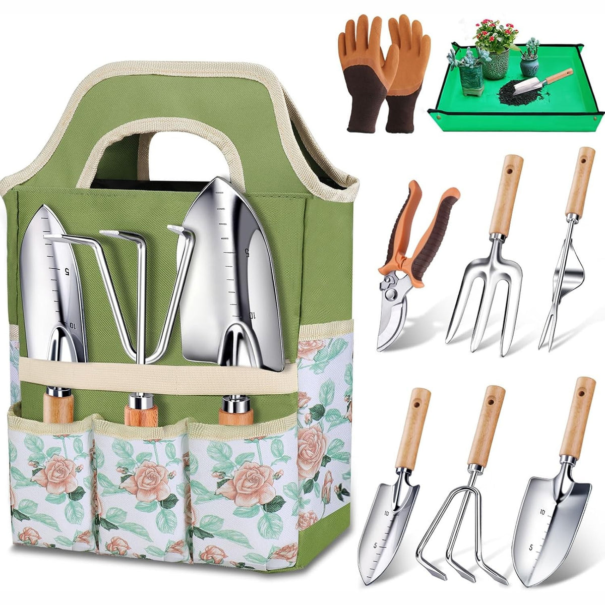 313904 - KYNUP Vegla Kopshti, Set Veglash Kopshti prej Çeliku Inoks