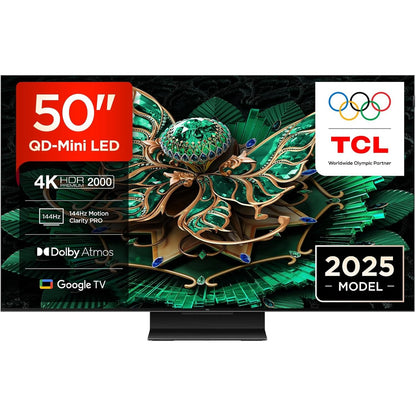 267514 - Televizor TCL 50C7K QD-Mini LED 50 inç, 4K HDR Premium 2000, Smart Google TV me 144Hz Motion Clarity Pro (Dolby Vision IQ & Atmos, panel HVA)