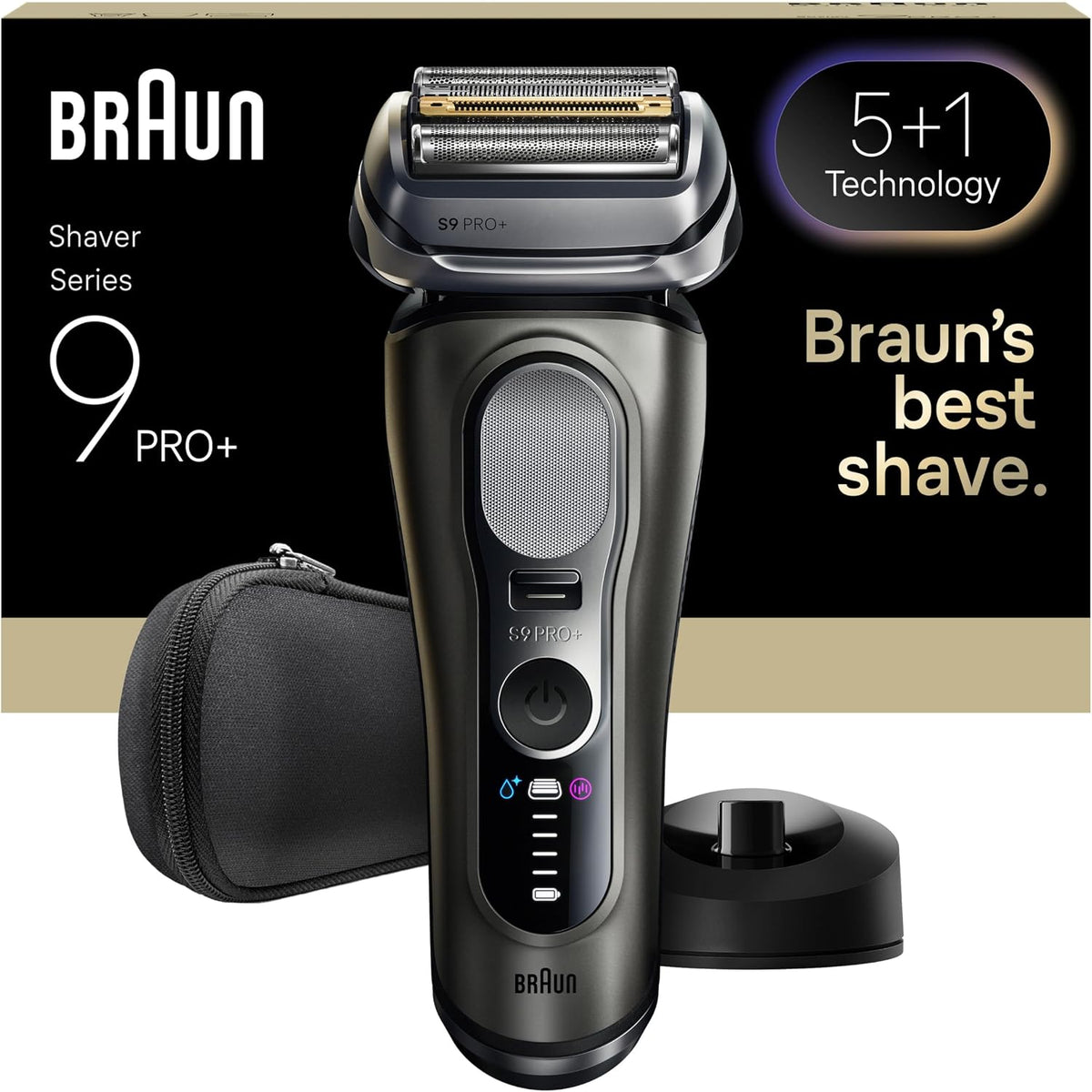 297834 - Makinë rroje për meshkuj Braun Series 9 PRO+, 5+1 tehe ultra të holla, 60 minuta jetë baterie, grafit