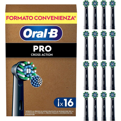 296731 - ORAL-B Koka Furçash Zëvendësuese PRO CrossAction, të Zeza, 16 copë