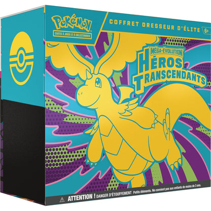 292248 - POKÉMON Mega Evolution Elite Trainer Box – Heroes Transcendent, 1 Kartë Promocionale, 9 Paketa Përforcuese, Aksesorë Premium