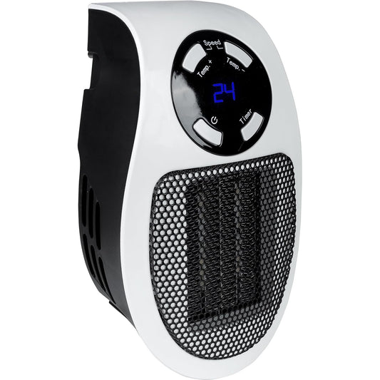 163791 - GÜDE GSH 500 K Mini Ngrohës Ventilator Me Prizë, 230 V, Fuqi Ngrohëse 500 W, Shpejtësi Rrjedhjeje Ventilatori 28.46 m³/orë, Element Ngrohës Qeramik PTC, Spinë Elektrike E Rrotullueshme 90°.