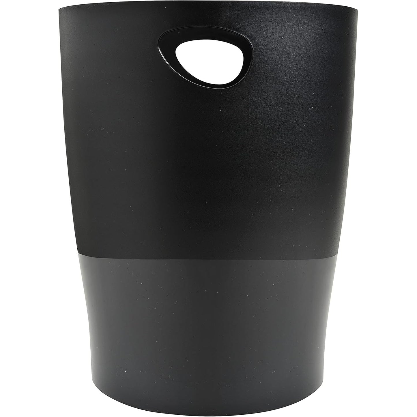 190269 - EXACOMPTA - Kosh Mbeturinash ECOBIN (Ref. 453014D) me Doreza, Kapacitet i Madh 15L, Përmasat 26.3 x 26.3 x 33.5cm, Material i Zinjirë, për Zyrë ose Shtëpi, e E zeza Opake