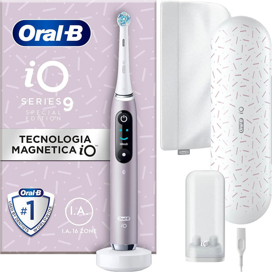 335759 - ORAL-B Furçë dhëmbësh elektrike e rikarikueshme iO 9, 1 kokë zëvendësuese, rozë