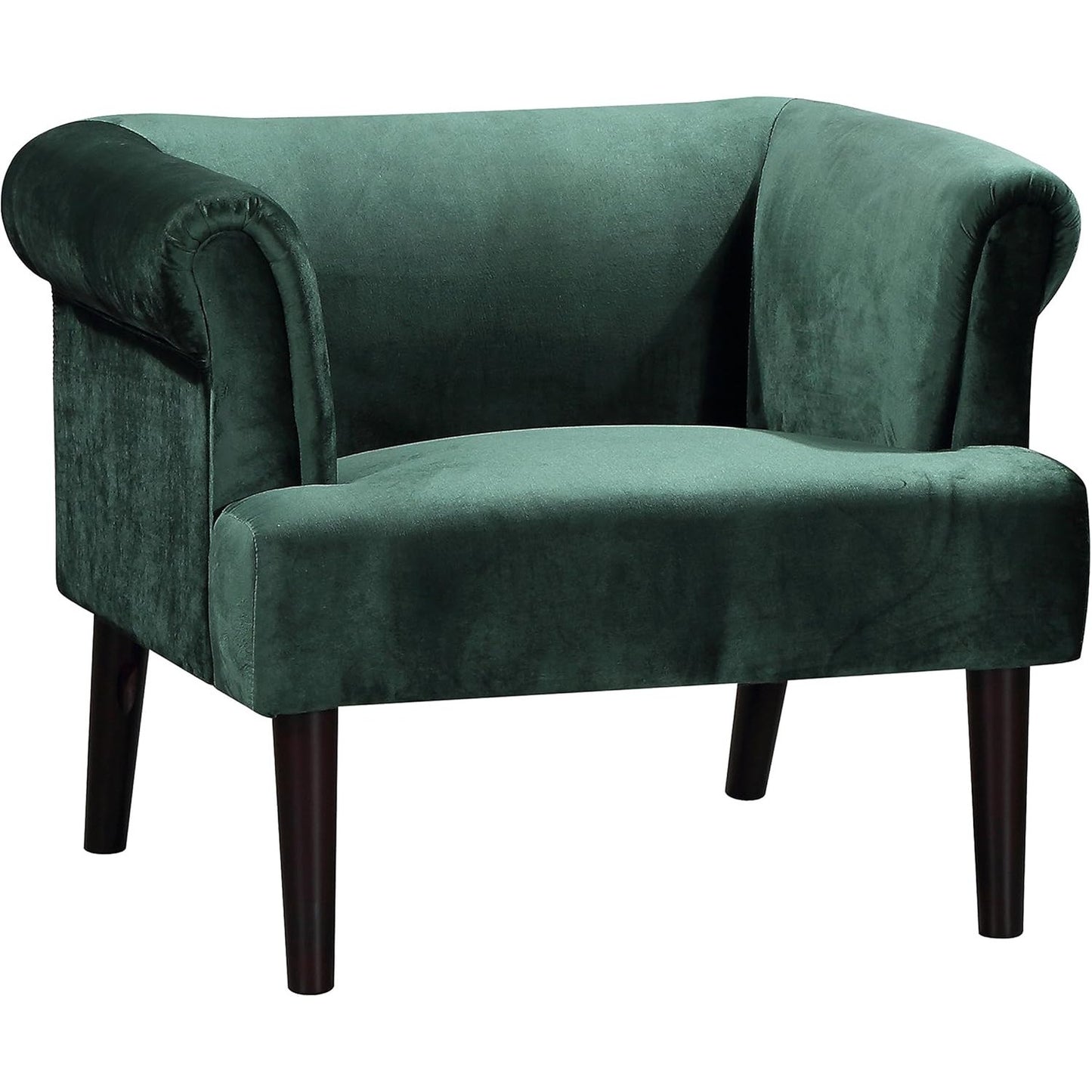 199043 - ATLANTIC HOME Kolltuka Charlie nga Koleksioni, Materiali Kadife, Ngjyra e Jeshilë, Këmbët nga Druri i Fortë, Dimensionet 74x86x70cm