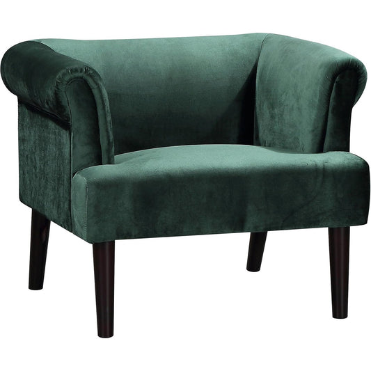 199043 - ATLANTIC HOME Kolltuka Charlie nga Koleksioni, Materiali Kadife, Ngjyra e Jeshilë, Këmbët nga Druri i Fortë, Dimensionet 74x86x70cm
