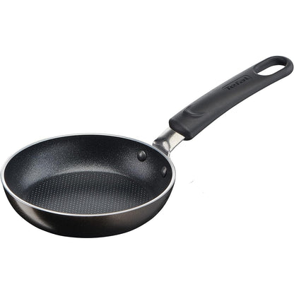 256881 - TEFAL Tigan mini B57000 Simple Cook 12 cm, shtresë jo ngjitëse, pastrim i lehtë, dorezë e fiksuar me thumba, sinjal termik, e zezë (jo e përshtatshme për soba me induksion)