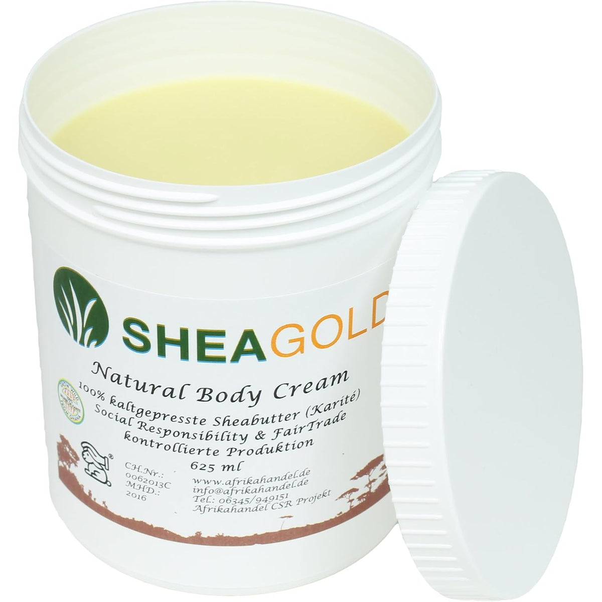 303506 - GJALP SHEA Gjalpë origjinal i pa rafinuar dhe i shtypur në të ftohtë, 500g, hidratues, rigjenerues, i përshtatshëm për të gjitha llojet e lëkurës
