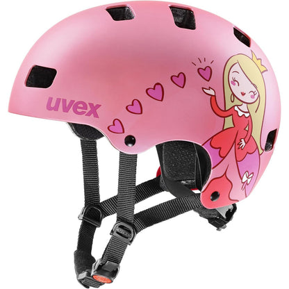 292704 - uvex Kid 3 cc - helmetë biçiklete e fortë për fëmijë - përshtatje individuale e madhësisë - ventilim i optimizuar - rozë mat - 55-58 cm