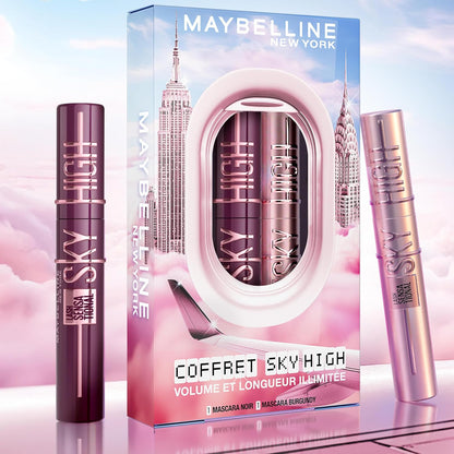 317357 - MAYBELLINE NEW-YORK - Coffret 2 Mascara Volume & Longueur - Sky High - Teinte: Shumë e zezë dhe e errët - 7,2 ml