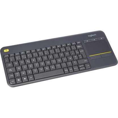 305231 - LOGITECH Tastierë pa tel K400 Plus me prekje, tastierë franceze AZERTY - e zezë