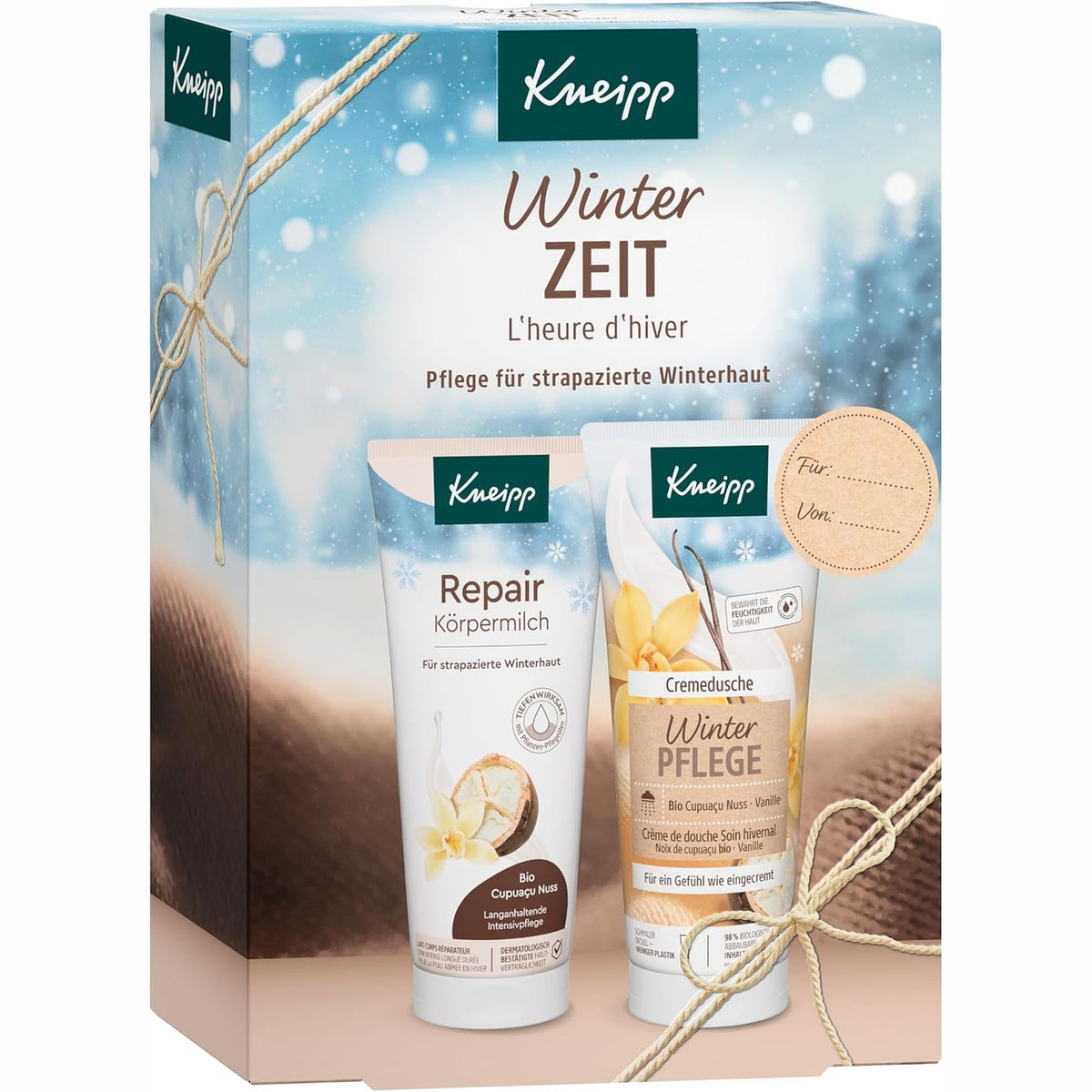 297590 - KNEIPP – Set Dhurate Wintertime, kujdes për lëkurën e stresuar të dimrit, 2 x 200 ml