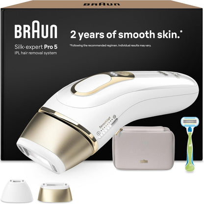 296516 - BRAUN Depilator Lumiere Pulsee Silk·expert Pro 5 PL5152, i bardhë dhe i kuq