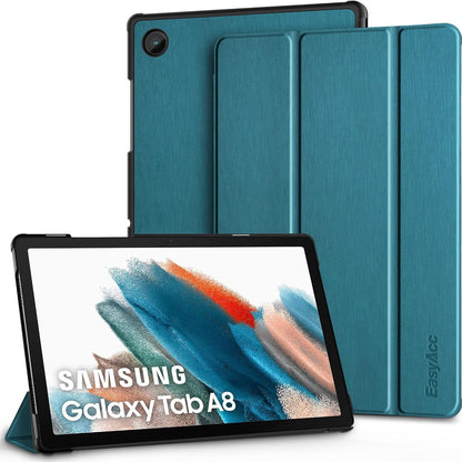 277108 - EASYACC Mbrojtëse e përputhshme me Samsung Galaxy Tab A8 10.5 2021/2022 (SM-X200/SM-X205), Mbrojtëse Ultra e Hollë PU me Funksion Mbështetëse, Blu Elektrike