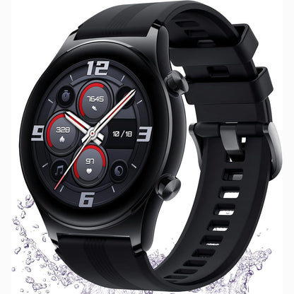 276075 - HONOR WATCH GS 3 – Orë inteligjente 46 mm për burra dhe gra, matës ngopjeje, gjurmues fitnesi, jetëgjatësi baterie 14-ditore, pedometër, monitor i rrahjeve të zemrës, rezistencë ndaj ujit 5 ATM, GPS, ekran AMOLED 1.43 inç 326PPI për Android