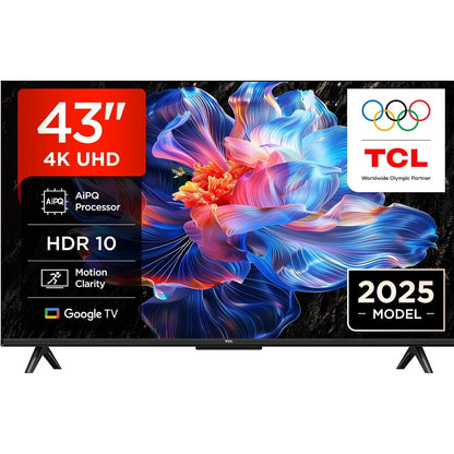267564 - TCL TV 43V6C 43" 4K UHD, 4K HDR, Smart LED, Google TV, Dolby Audio, Motion Clarity, I pajtueshëm me Google Assistant dhe Alexa