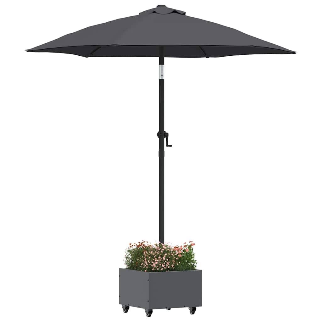 244884 - VIDAXL Bazë Çadre Dielli Manuale Antracit 45 x 45 x 45 cm Çelik