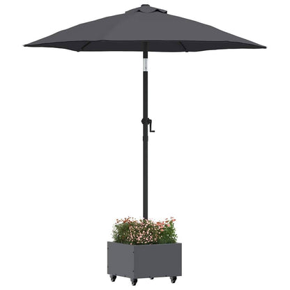 244884 - VIDAXL Bazë Çadre Dielli Manuale Antracit 45 x 45 x 45 cm Çelik