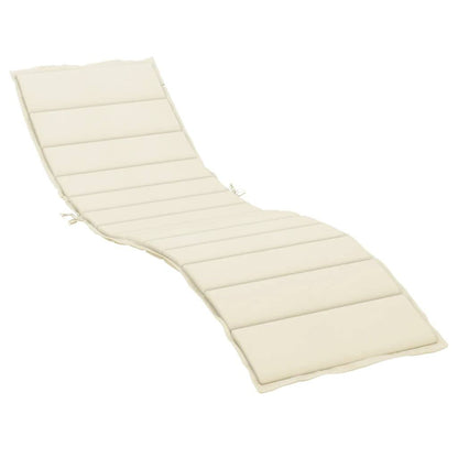 280580 - Jastëkë shezlongjesh vidaXL, material Oxford (100% poliester) ngjyrë krem