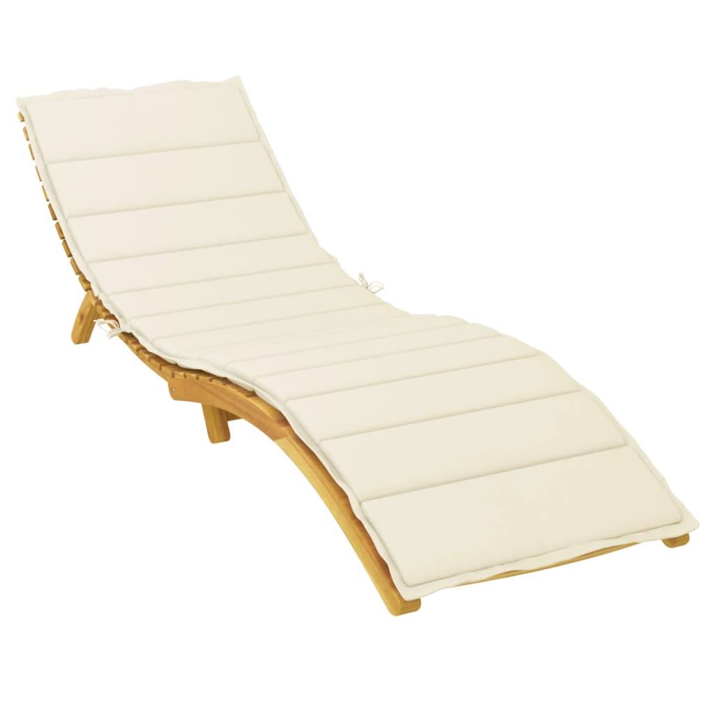280580 - Jastëkë shezlongjesh vidaXL, material Oxford (100% poliester) ngjyrë krem