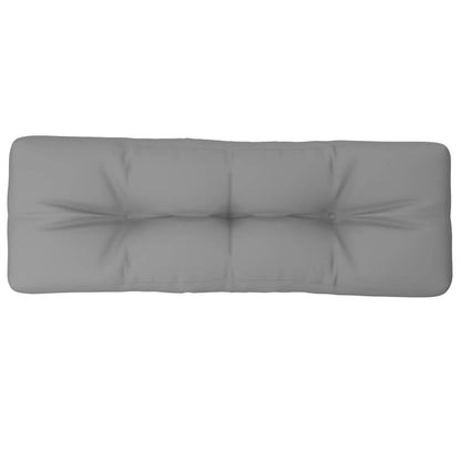 280674 - vidaXL Jastëk Palete Gri 120x40x12 cm Pëlhurë