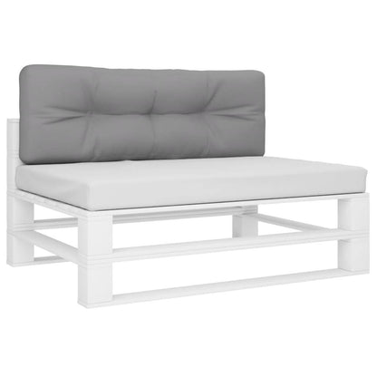 280674 - vidaXL Jastëk Palete Gri 120x40x12 cm Pëlhurë