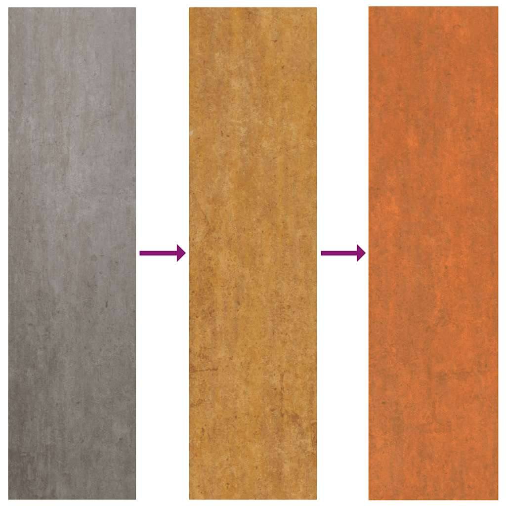 291607 - vidaXL Shtrat i ngritur kopshti me pamje të ndryshkur, çelik Corten, 240x40x77 cm