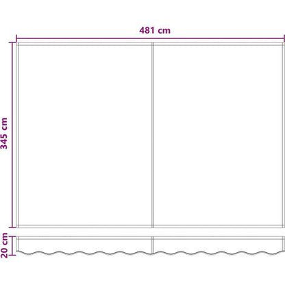 265547 - Pëlhurë Zëvendësuese për Tendë, Ngjyrë taupe 5 x 3.5 m, Poliester vidaXL