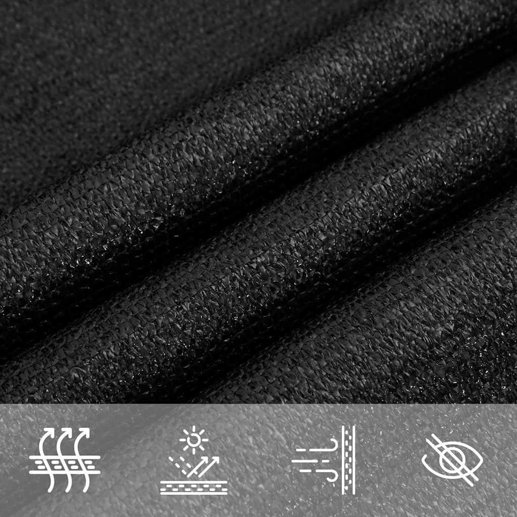291614 - VIDAXL Velë hijeje dielli vidaXL 160 g/m² e zezë 3x5 m HDPE