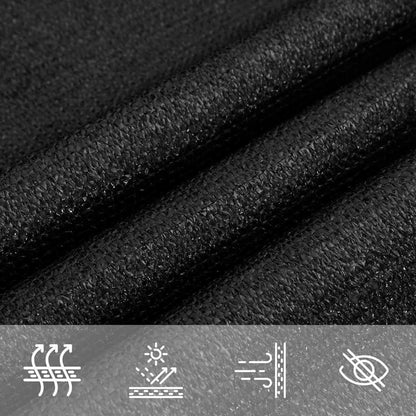 291614 - VIDAXL Velë hijeje dielli vidaXL 160 g/m² e zezë 3x5 m HDPE