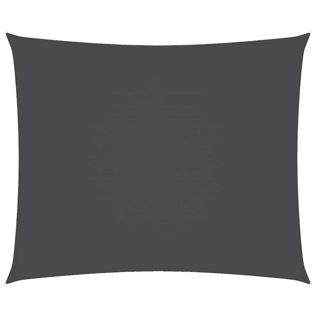 291006 - VIDAXL Tendë dielli me vela, prej pëlhure Oxford, drejtkëndëshe, 5x6 m, antracit