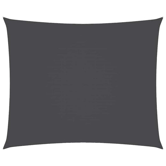 291006 - VIDAXL Tendë dielli me vela, prej pëlhure Oxford, drejtkëndëshe, 5x6 m, antracit