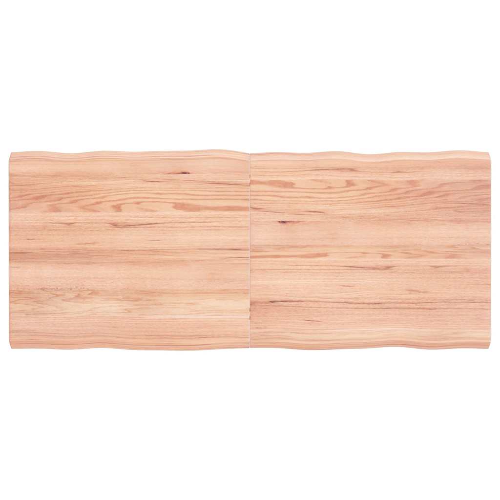 244575 - VIDAXL Sipërfaqe Tavoline Ngjyrë Kafe e Çelët 120x50x(2-4)cm Dru i Përpunuar me Skaje të Lëvizshme