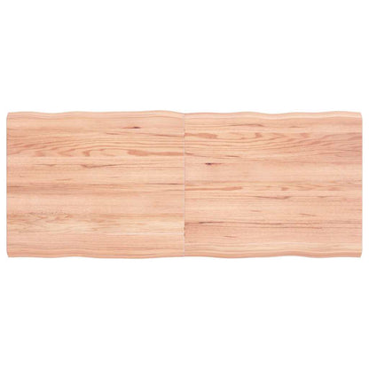 244575 - VIDAXL Sipërfaqe Tavoline Ngjyrë Kafe e Çelët 120x50x(2-4)cm Dru i Përpunuar me Skaje të Lëvizshme