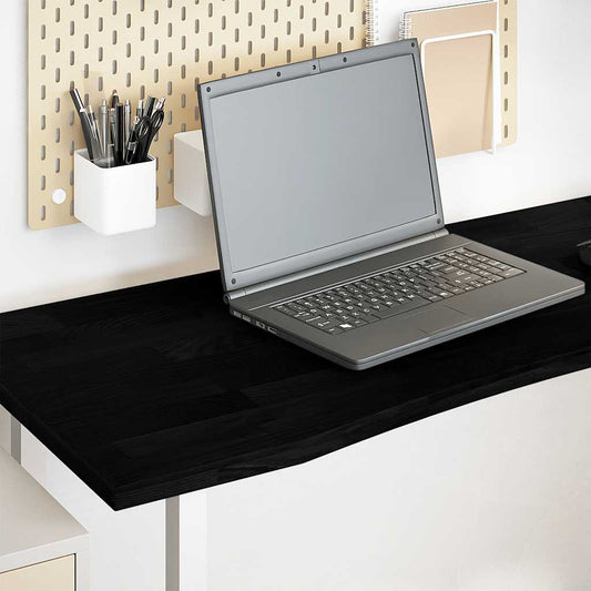 244641 - VIDAXL Sipërfaqe Tavoline Drejtkëndëshe Kafe të Errët 140x50x2,5 cm Dru i Masturbuar Lisi