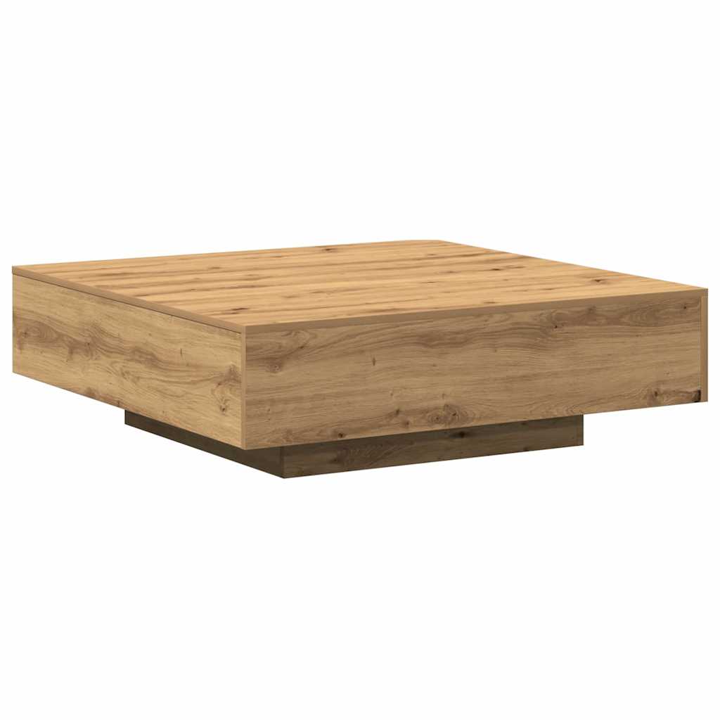 291600 - VIDAXL Tavolinë kafeje Artizanale Lisi 100x100x31 cm Dru i Inxhinieruar