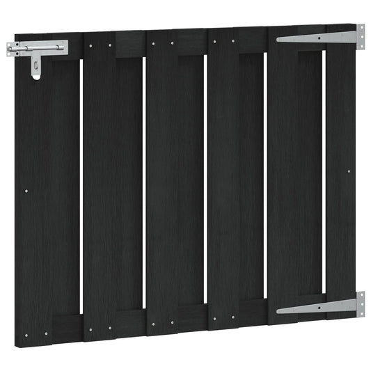 291478 - VIDAXL Portë Kopshti 100 x 80 cm WPC dhe Alumini e Zezë