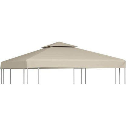 265612 - vidaXL Mbulesë Zëvendësuese për Gazebo , Bezhë, 3x3 m, e Papërshkueshme nga Uji, për Tendë Verande