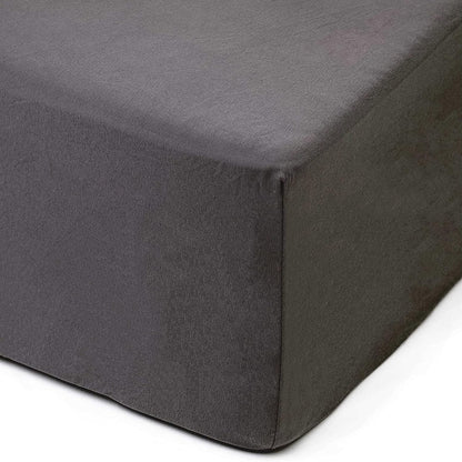 251339 - AMAGO Çarçaf i Përshtatshëm, Xhep i Thellë 50 cm, 100% Pambuk, 160 x 200 cm - Antracit