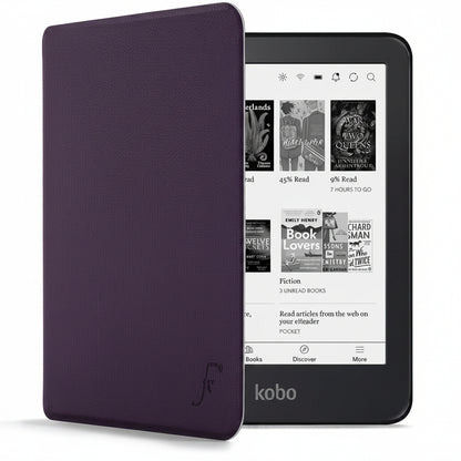 267241 - FOREFRONT CASES Kutia për Kobo Aura Edition 2 (N236-2016), e Hollë dhe e Lehtë, Vjollcë, Funksion Gjumë/Zgjim