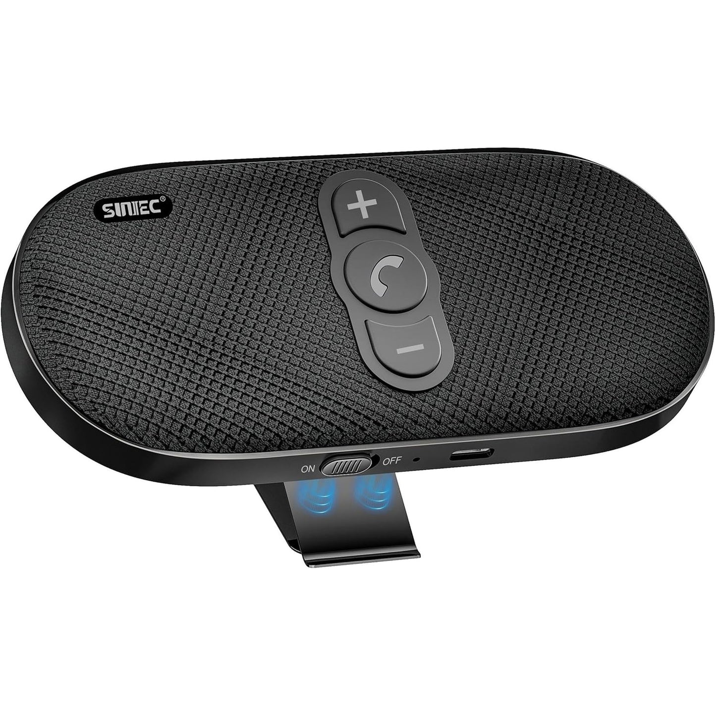 273009 - KIT për makinë Bluetooth 5.1, altoparlant 6W, sistem pa tel, anulim zhurmash, tingull stereo, rilidhje automatike, lidh 2 telefona, GPS, muzikë, e zezë
