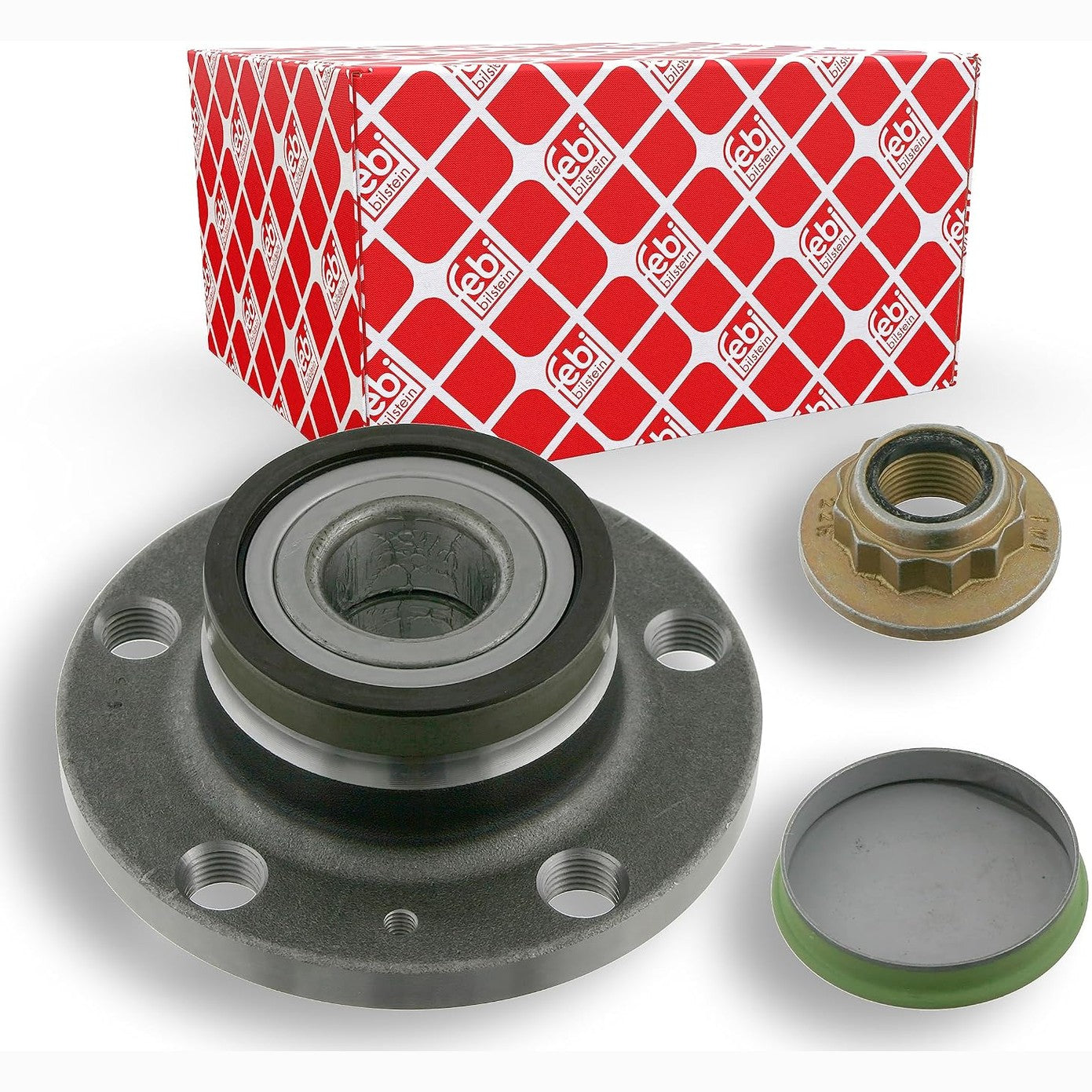 288623 - FEBI BILSTEIN Kit kushinetash rrotash 24224 me bosht rrote, unazë pulsi ABS dhe pajisje montimi, 1 copë