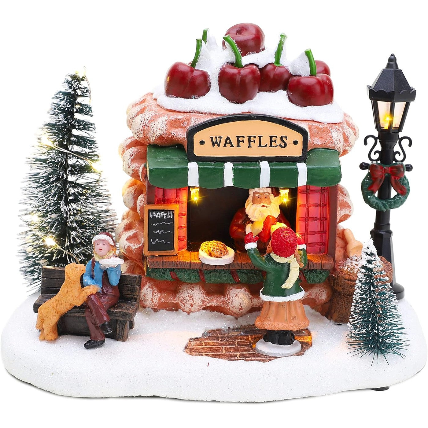 183447 - CHRISTMAS CONCEPTS® - Drita LED për Fshatin e Krishtlindjeve, Madhësia 8inch/20cm