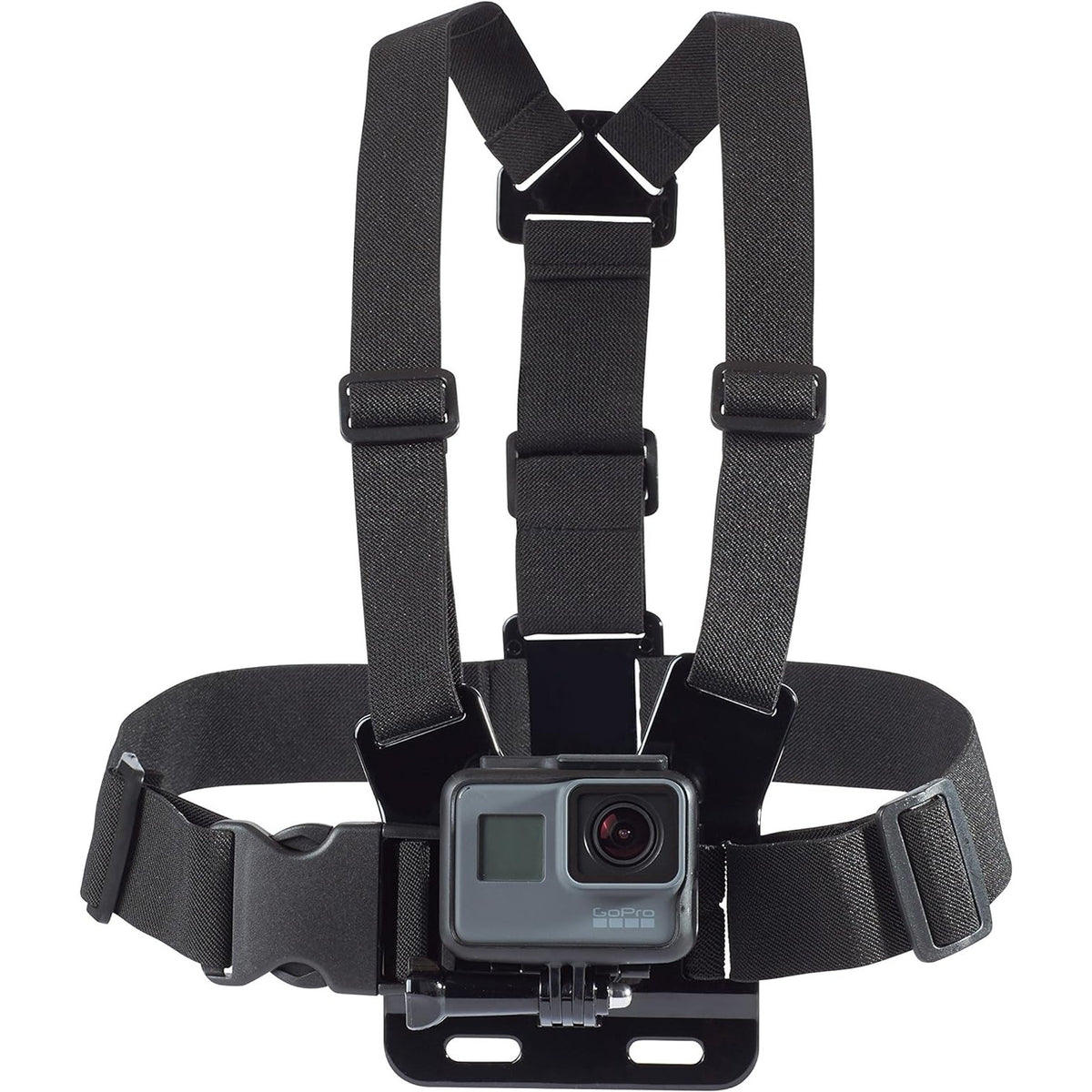 309204 - AMAZON BASICS Rrip i rregullueshëm i kraharorit për kamerat GoPro dhe ato të veprimit, i lehtë dhe i rehatshëm - i zi