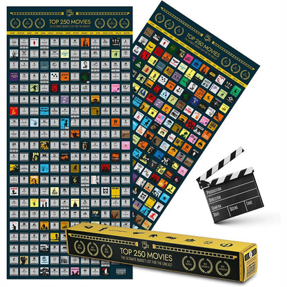 322613 - POSTER FILMI me gërvishtje GOODS+GADGETS® - 250 filmat më të mirë, 100 x 45 cm