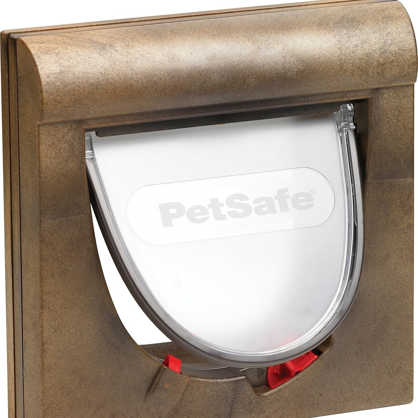 204591 - PETSAFE STAYWELL Kapak Magnetik për Macet, me 4 Kryesore dhe Kornizë Teleskopike, Tunel dhe Jakë + Varëse Magnetike, 22.30x22.30cm, Ngjyrë Kafe