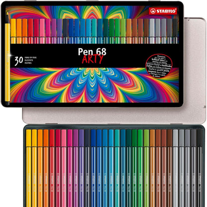 266565 - STABILO Stilolaps premium me majë të ndjerë, Stilolaps 68, ARTY, Kuti metalike me 30 pjesë.