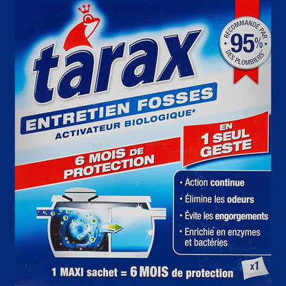 318821 - TARAX - Trajtim 6-mujor i Gropës Septike me Enzima dhe Baktere - 1 Qese Maxi