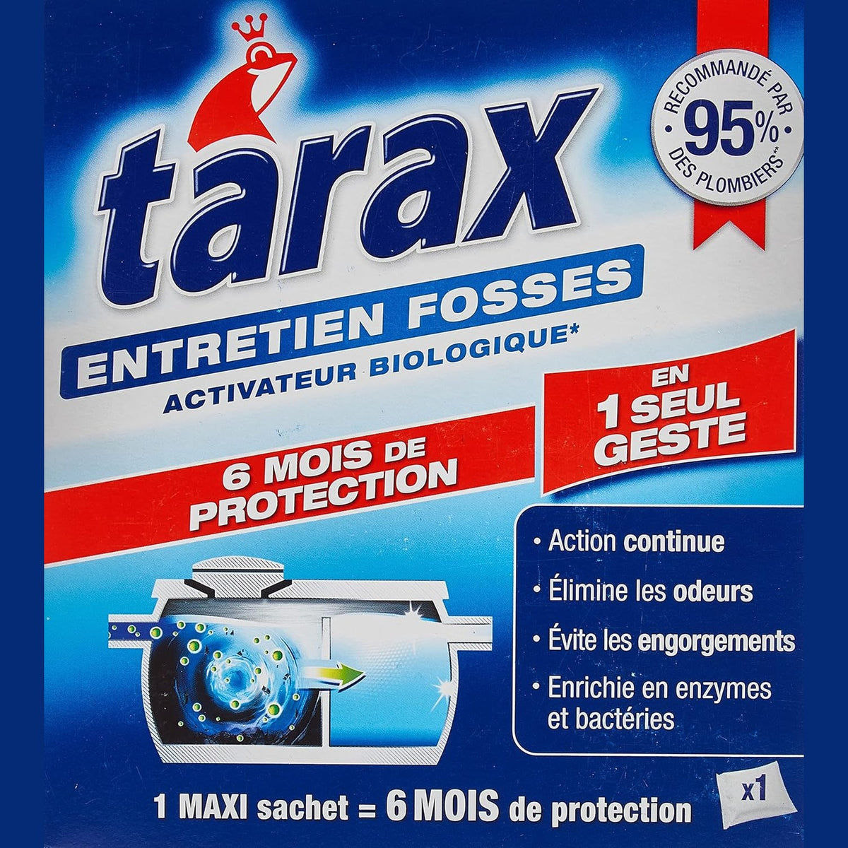 302579 - TARAX Trajtim 6-mujor i Gropës Septike, 1 Qese Maxi