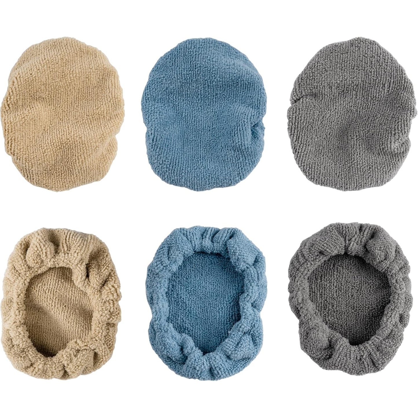 216809 - POLYTE 6 Mbulesa Mikrofibre, 15 x 10 cm, Blu/Gri/Blu e Gjelbër